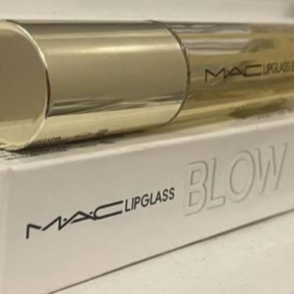 MAC Lipglass Lip Gloss in Gold-Tone Packaging